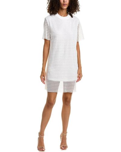 Gracia Lace Shift Dress - White