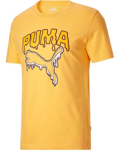 PUMA Melted Cat Tee - Yellow