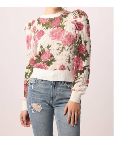 Another Love Kailyn Floral Sweater - Pink