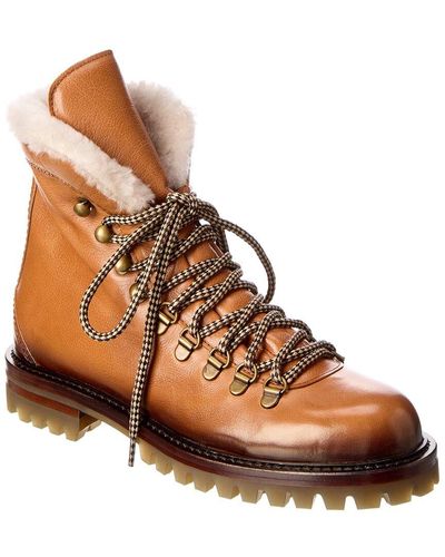 Antonio Maurizi Urban Leather Hiking Boot - Brown
