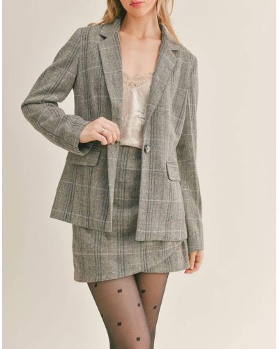 Sage the Label League Of Her Own Blazer - Gray