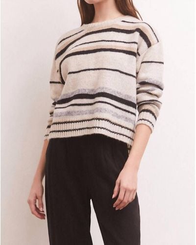 Z Supply Middlefield Stripe Sweater - Natural
