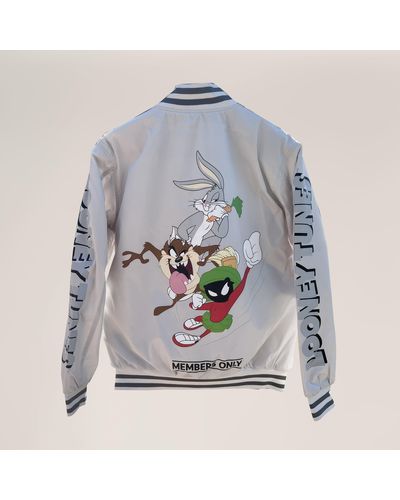 Members Only Looney Tunes Bomber Jacket - Gray