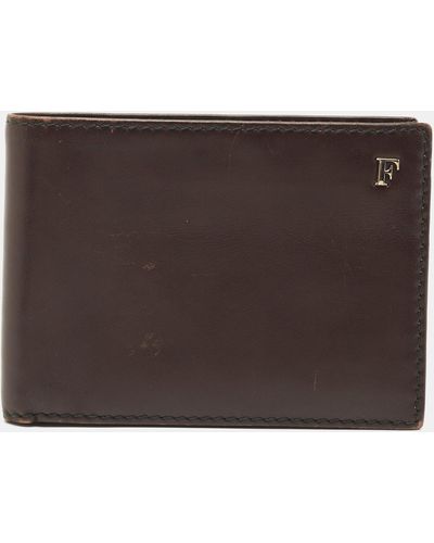 Gianfranco Ferré Leather Bifold Wallet - Brown