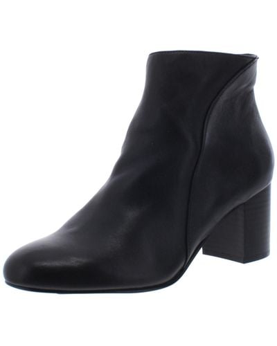 INC Floriann Solid Booties Ankle Boots - Black