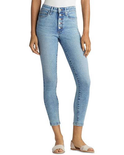 Joe's Jeans Crop High Rise Skinny Jeans - Blue