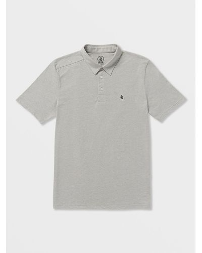 Volcom Banger Short Sleeve Polo Shirt - Gray