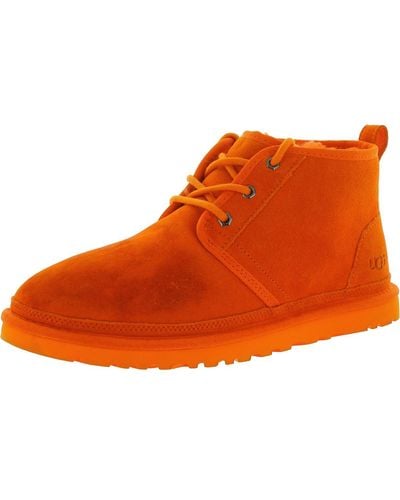 UGG Neumel Suede Casual Chukka Boots - Orange