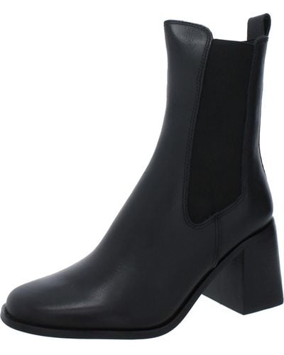 Steve Madden Argent Suede Pull On Chelsea Boots - Black