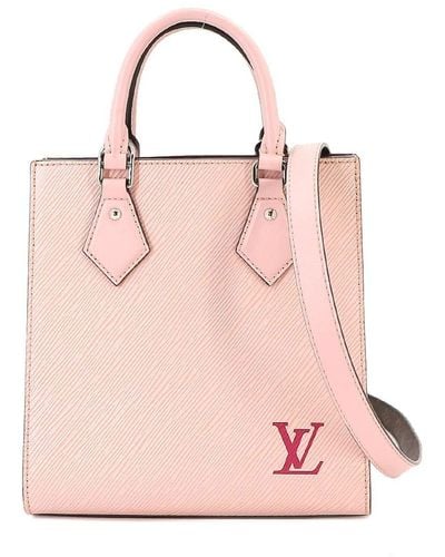 Louis Vuitton Sac Plat Leather Tote Bag (pre-owned) - Pink