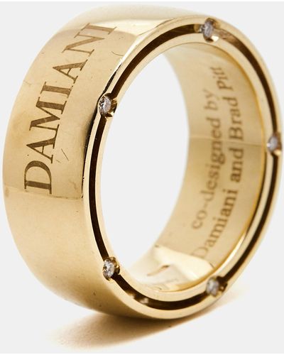 Damiani & Brad Pitt Diamond 18k Gold Ring - Metallic