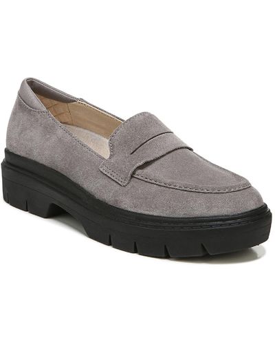 Dr. Scholls Classy Padded Insole Slip On Penny Loafers - Gray