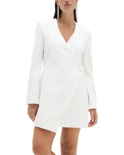 Rachel Gilbert Briggs Jacket Mini Dress - White