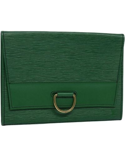 Louis Vuitton Léna Leather Clutch Bag (pre-owned) - Green