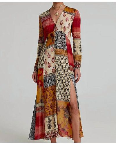 Saloni Harper Dress - Multicolor