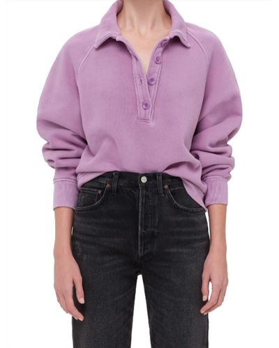 Citizens of Humanity Phoebe Pullover Top - Purple