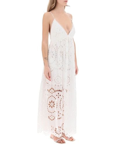 Zimmermann Lexi Maxi Dress In Broderie Anglaise - Multicolor