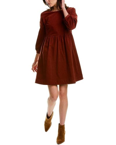 Madewell Easy Cord Mini Dress - Red