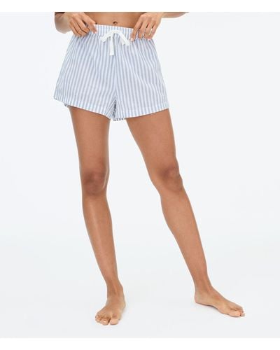 Aéropostale Thin Stripe High-rise Sleep Boxer Shorts - White