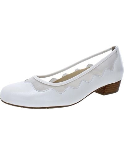 Ros Hommerson Tootsie Leather Slip On Loafers - White