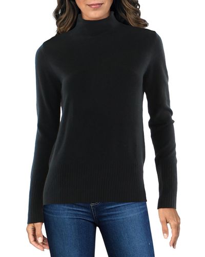 French Connection Funnel Neck Ribbed Trim Funnel-neck Sweater - Black