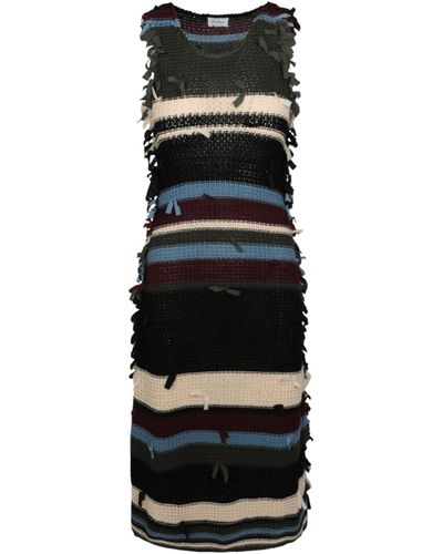 Ferragamo Sleeveless Knit Maxi Dress - Black