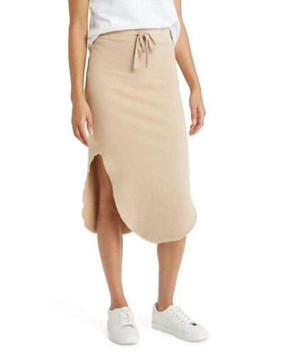 Frank & Eileen Donegal Skirt In Sand - Natural
