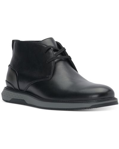 Vince Camuto Soleh Leather Chukka Boots - Black