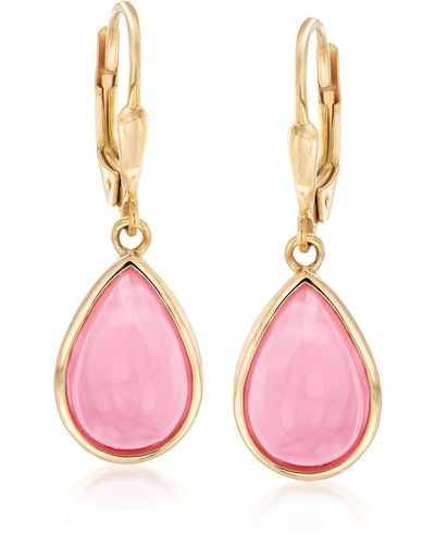Ross-Simons Opal Teardrop Earrings - Pink