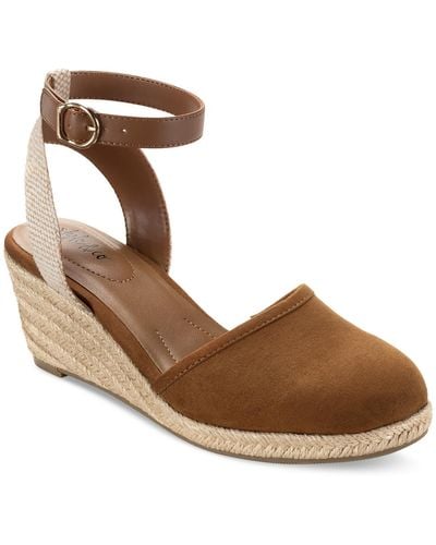 Style & Co. Mailena Wedge Sandals - Natural