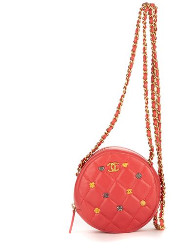 Chanel Camella Round Bag - Red