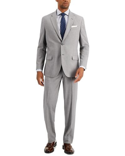 Nautica 2 Pc Business Two-button Suit - Gray