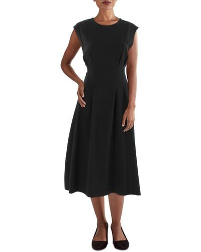 Calvin Klein Office Midi Wear To Work Dress - Black