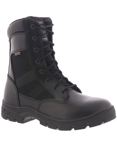 Skechers Wascana - Athas Leather Waterproof Work Boots - Black