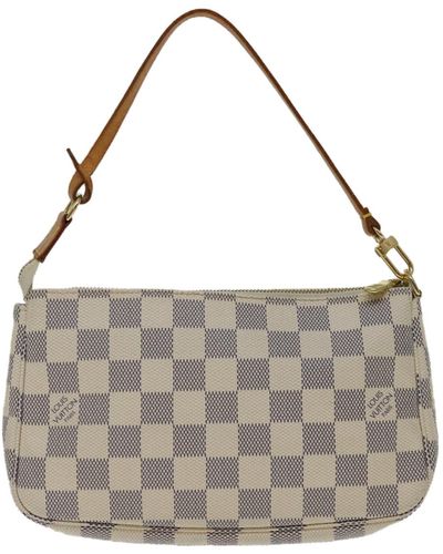 Louis Vuitton Pochette Accessoires Canvas Clutch Bag (pre-owned) - Gray