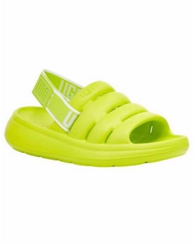 UGG Sport Yeah Open Toe Slip On Sport Sandals - Yellow
