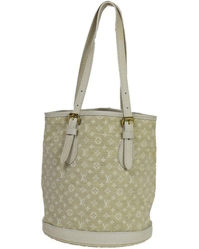 Louis Vuitton Bucket Pm Canvas Tote Bag (pre-owned) - Metallic
