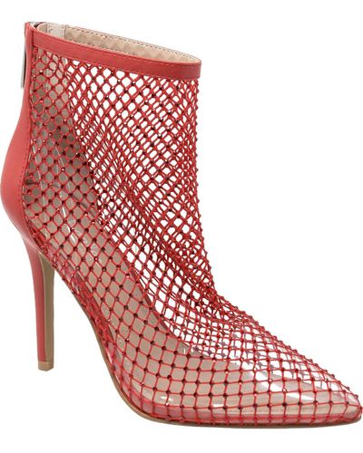 Charles David Pursue Mesh Stilettos Dress Heels - Red