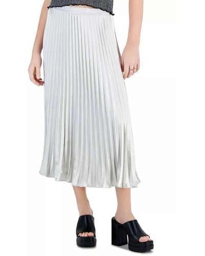 Lucy Paris Rose Pleated Skirt - White