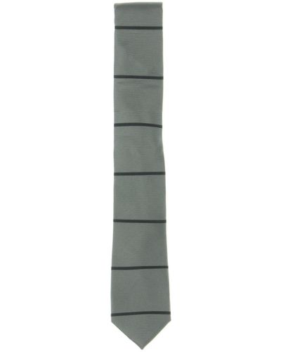 Kenneth Cole Silk Striped Neck Tie - Green
