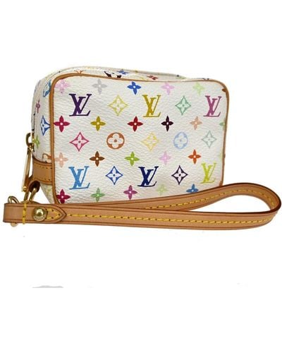 Louis Vuitton Trousse Wapity Pouch Leather Handbag (pre-owned) - White