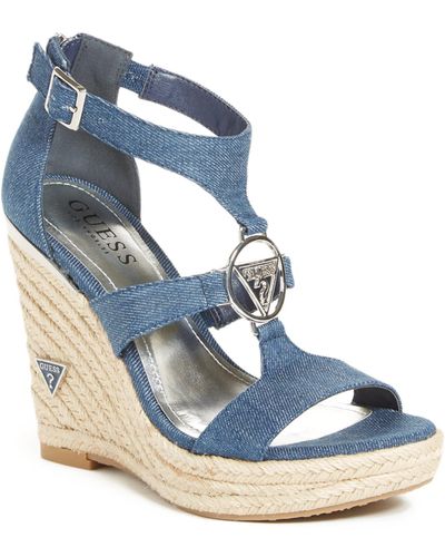 Guess Factory Janessa Core Wedge - Blue