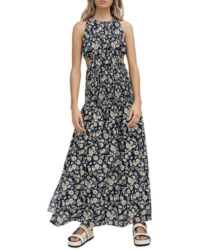 Significant Other Philippa Floral Print Cut-out Maxi Dress - White