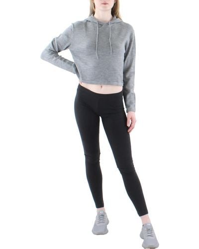 French Connection Gym Fitness Crop Top - Gray
