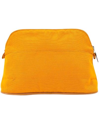 Hermès Bolide Canvas Clutch Bag (pre-owned) - Yellow