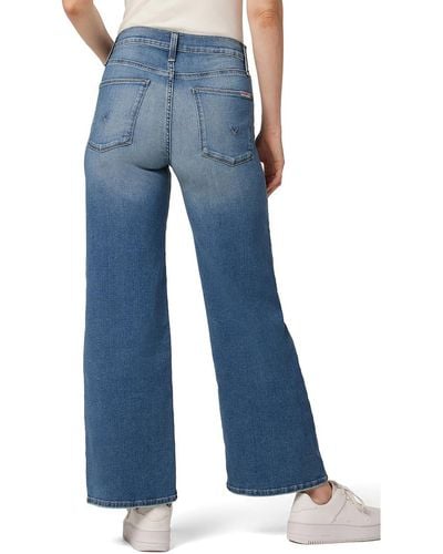 Hudson Jeans Rosalie High Rise Medium Wash Wide Leg Jeans - Blue