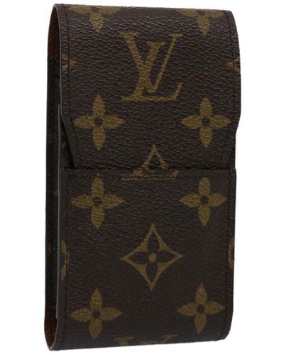 Louis Vuitton Étui À Cigarettes Canvas Wallet (pre-owned) - Black