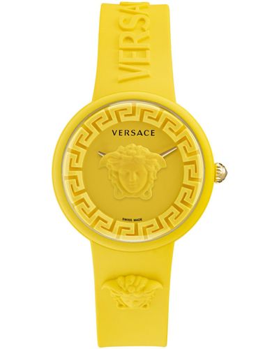 Versace Medusa Pop Silicone Watch - Yellow