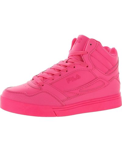 Pink Fila Sneakers For Women | Lyst
