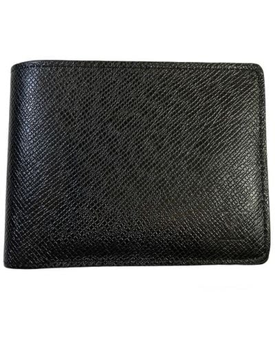 Louis Vuitton Portefeuille Multiple Leather Wallet (pre-owned) - Black